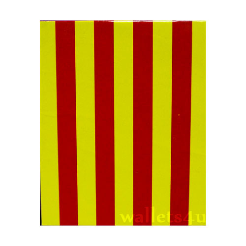 Magic Wallet, stripes, yellow, red - MWSP 0251