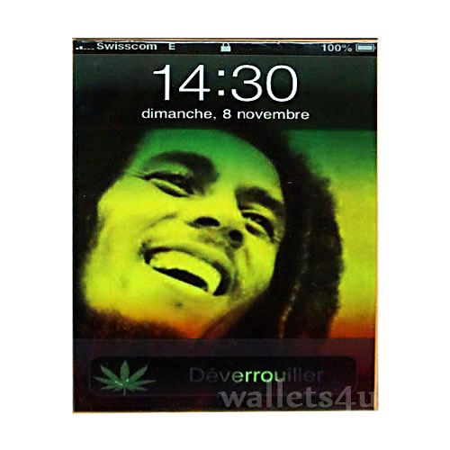 Magic Wallet, Bob Marley On Screen phone - MWFMSP 0182