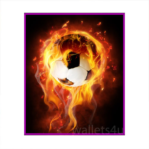 Magic Wallet, Football Ball on fire - MWSPP 0179