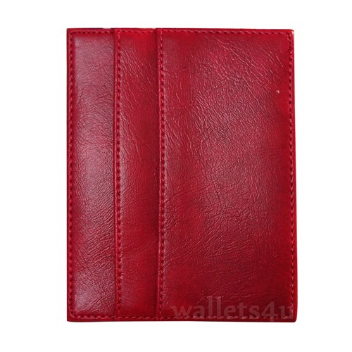 Magic Wallet, red leather, multi card - MC0280